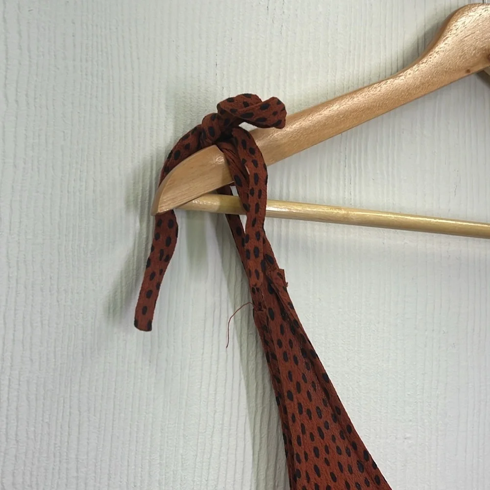 ELK The Label - Jorum Cheetah Tie At Shoulder Flowy Sleeveless Jumpsuit Size 2 - Picture 8 of 13